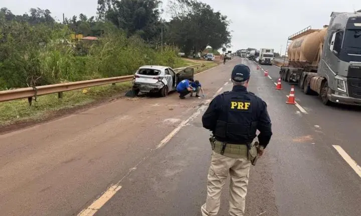 Capotamento mata três mulheres na BR-376, em Mandaguaçu