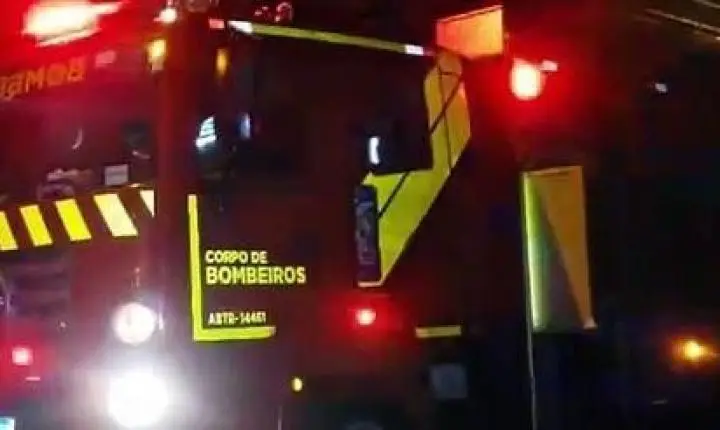 Corpo de Bombeiros atende incêndio em edificação no Loteamento Borin, em Jardim Alegre