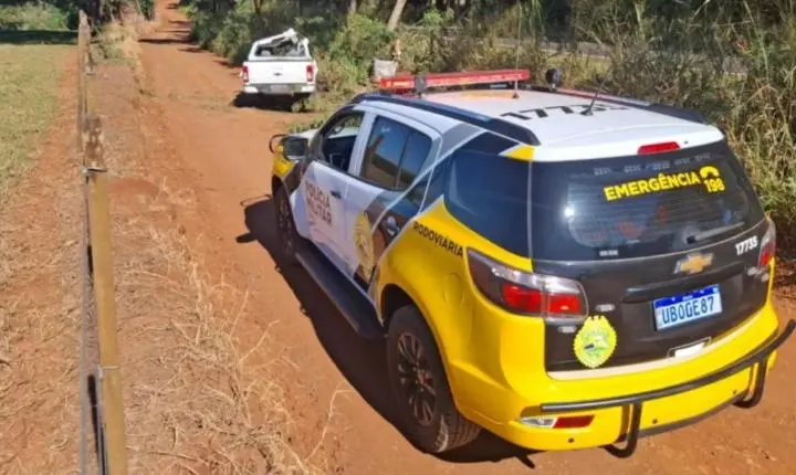 Criança de 4 anos morre após caminhonete sair da pista e bater contra árvore em Santa Fé