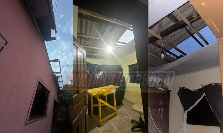 Família de Jardim Alegre pede ajuda após temporal danificar casa