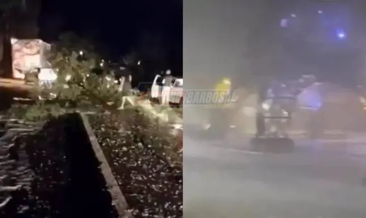 Granizo, queda de árvores e falta de energia: saiba como foi o temporal em Jardim Alegre e Ivaiporã na noite desta sexta-feira