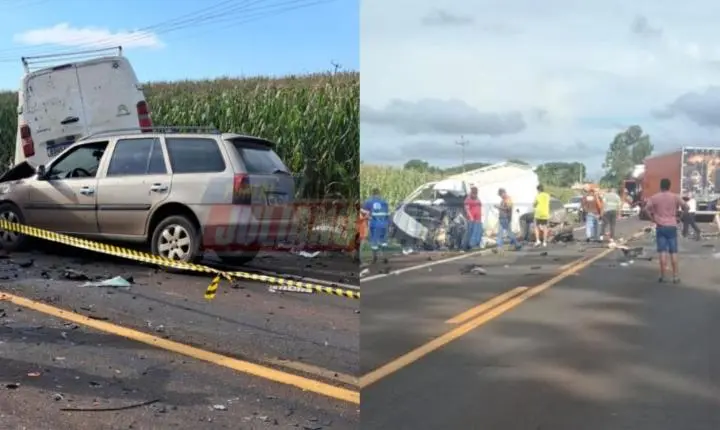 Homem de 52 anos morre em grave acidente envolvendo três veículos na PRC-466 em Ivaiporã