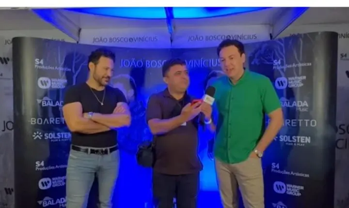  João Bosco & Vinícius concedem entrevista no aniversário de Jardim Alegre; Loubet e Fernando & Fabiano também falam com Juliano Barbosa