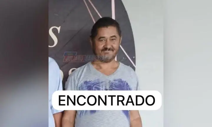 Jorge Jordão é encontrado após mobilização da família e comunidade em Jardim Alegre