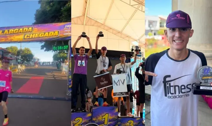 Jovem atleta de Jardim Alegre vence Corrida Capital da Fé e confirma fase impressionante no atletismo