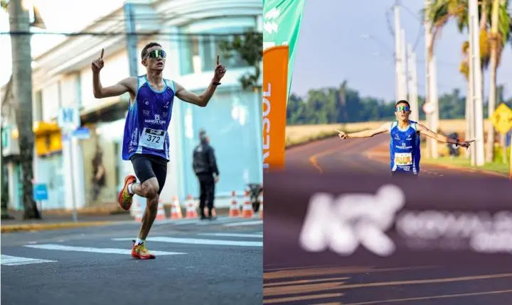 Lucas Matheus é campeão em Ivaiporã e vice-campeão em Apucarana em duas semanas de destaque no atletismo