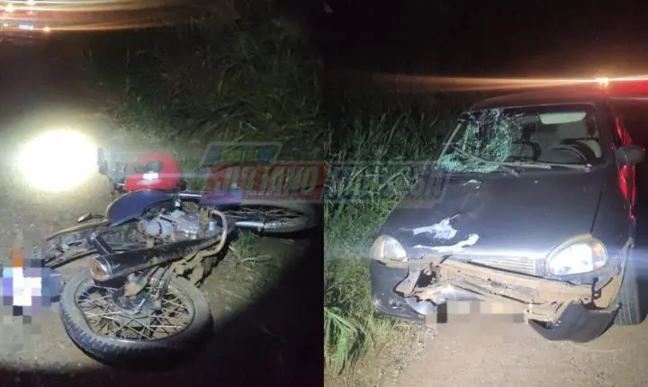 Acidente na PRC-466 deixa mãe e filho feridos entre Jardim Alegre e Ivaiporã