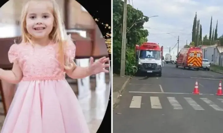 Menina de 3 anos morre após trave de futebol cair em colégio particular em Prudentópolis