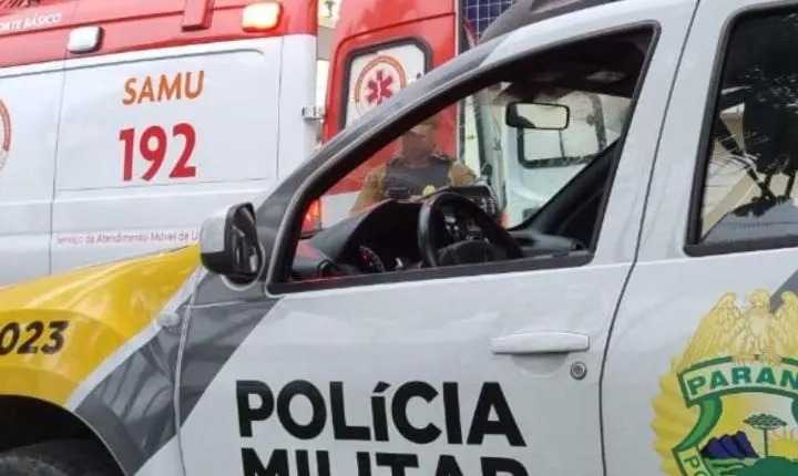 Motociclista cai na Avenida Brasil, em Ivaiporã, e é encaminhado ao hospital