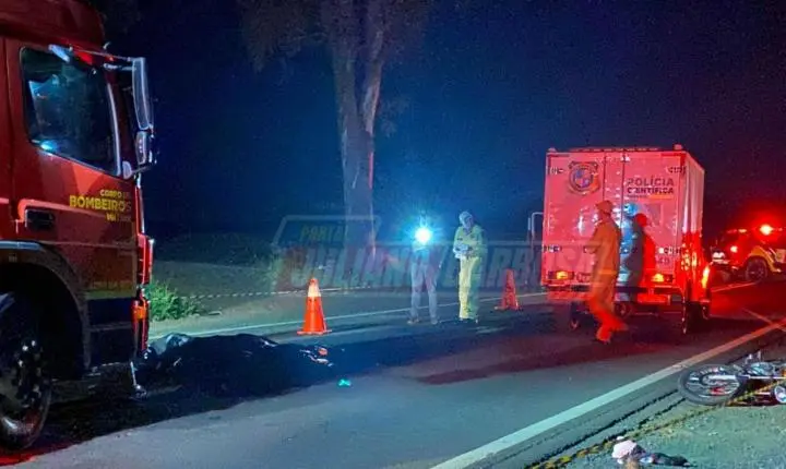 Motociclista de 44 anos morre em colisão na PR-466 entre Jardim Alegre e Ivaiporã