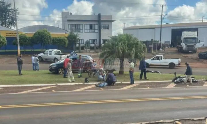 Motociclista fica ferido após bater na traseira de veículo na PRC-466, em Jardim Alegre