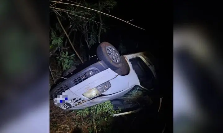  Mulher de 59 anos morre após carro capotar na PRC-369, em São Pedro do Ivaí