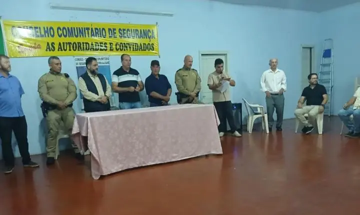 Nova diretoria do Conselho Comunitário de Segurança de Jardim Alegre toma posse