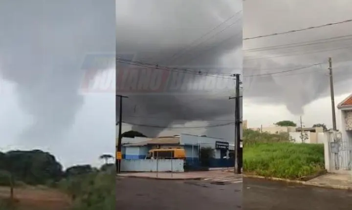 Simepar esclarece formação de nuvem que chamou a atenção durante temporal em Jardim Alegre