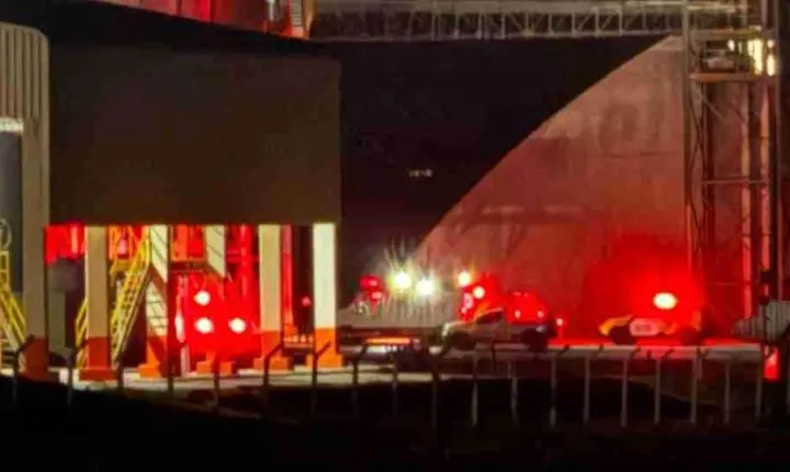 Trabalhador morre após sofrer queda dentro de silo de grãos em cooperativa no Paraná