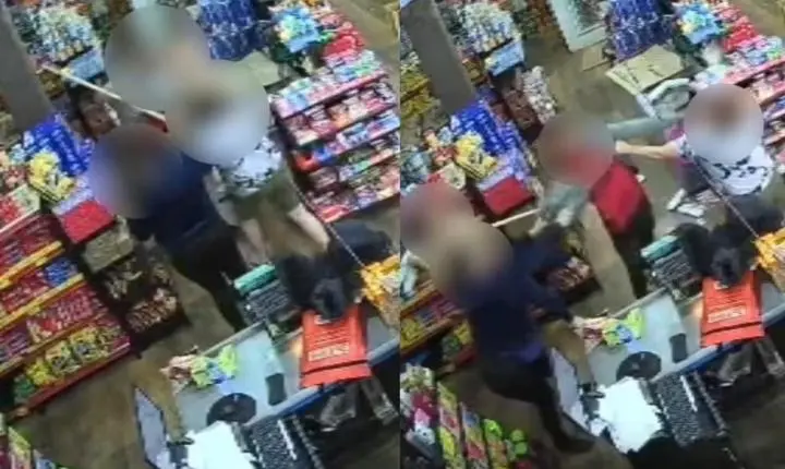 Donas de mercado usam rodo e chineladas contra homem suspeito de furto no Paraná